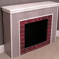 How to make a decorative fireplace from boxes