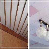 PVC 패널로 만든 욕실 천장 자신의 손으로 욕실의 플라스틱 패널로 천장을 만드는 방법
